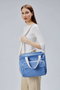 Zoozie Bags Bolsa Tote de Lona Azul